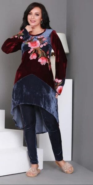 Ensemble velour pièces Sihame