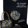 sac à main et châle pashmina