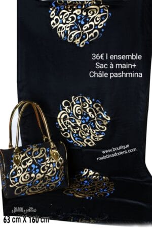 sac à main et châle pashmina