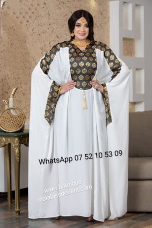 abaya blanche - abaya blanche hanna - abaya boutiquemalabissdorient