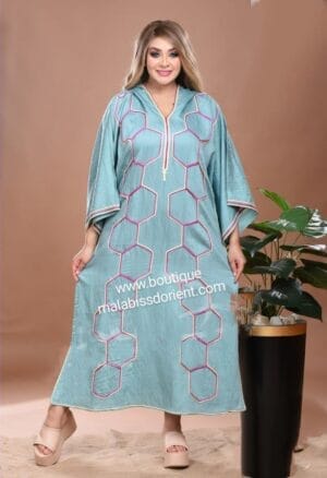 JELABA AVEC CAPUCHE - JELABA NOUR - JELABA BOUTIQUEMALABISSDORIENT. 2
